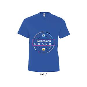 Finitions : Impression numérique quadri sur t-shirt homme Sol's modèle Victory Col V. Couleurs aux choix (voir fiche couleur) panachage couleur possible. Avantages : L'impression numérique haute définition avec blanc de soutien permet un rendu de cou... 